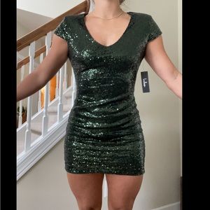 Green Sequin Dress